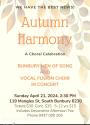 Autumn Harmony Concert with Bunbury Men of Song
